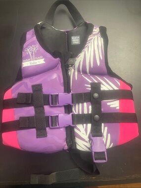 Kids Purple & Pink USCG-Approved Child Life Jacket
